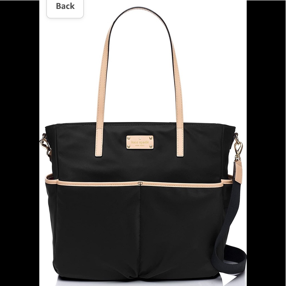 Kate Spade Honey Baby Bag Kennedy Park Black Nylon Diaper Bag